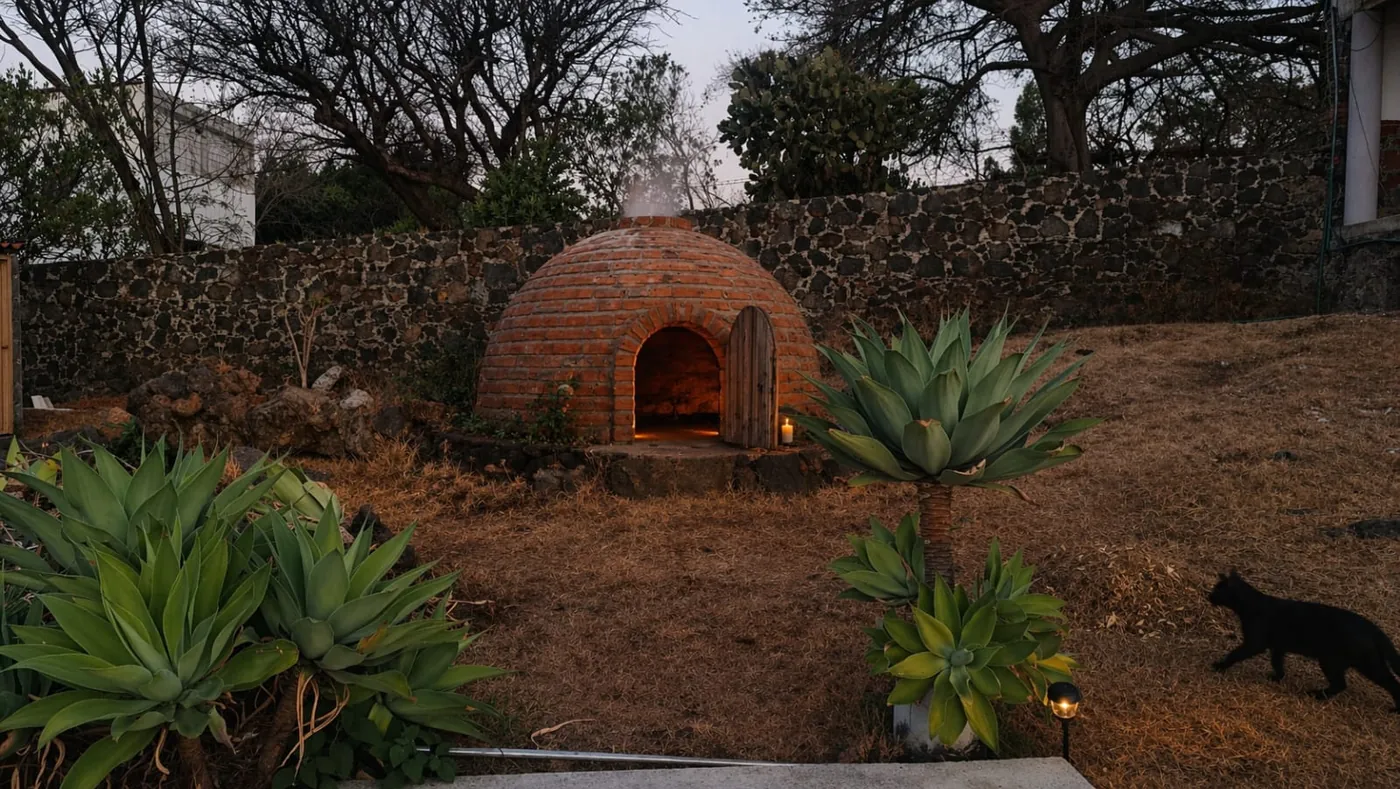 Temazcal en Neshama, ritual de vapor