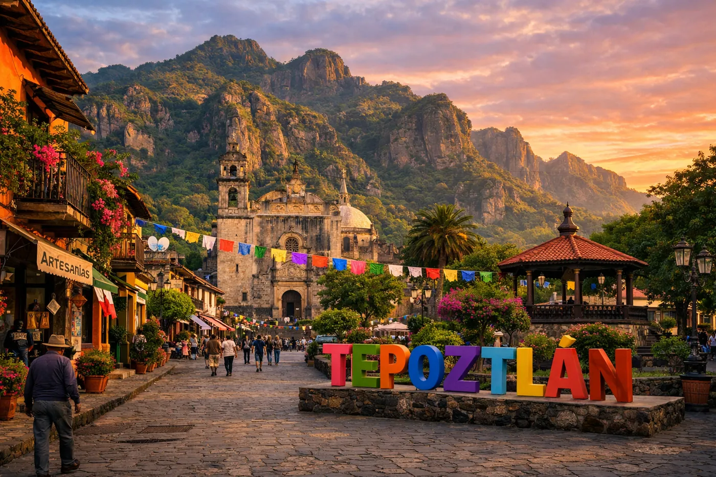 Callejones y centro de Tepoztlán